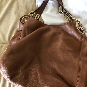 Michael Kors camel shoulder bag